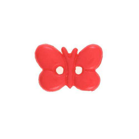 Kinder Knopf Schmetterling KK-37rot