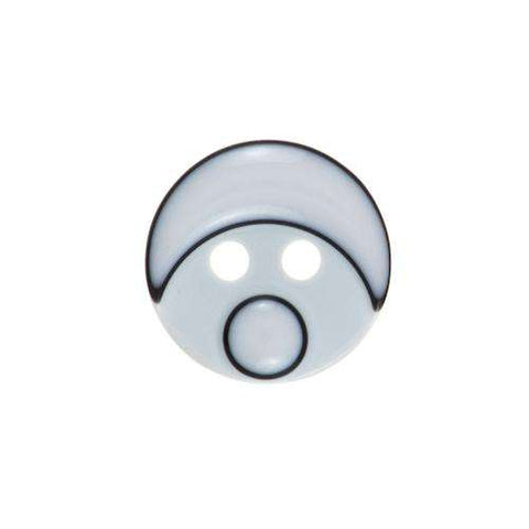 Kinder Knopf Smiley KK-110weiß