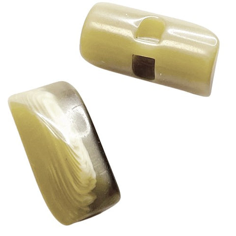 Knebelknopf Hornimitat beige K-11-4