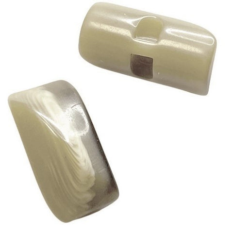 Knebelknopf Hornimitat beige K-11-5