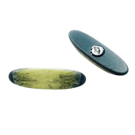 Knebelknopf Hornimitat K-63 schwarz-creme