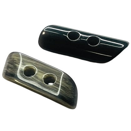 Knebelknopf Hornimitat K-84 Schwarz Braun