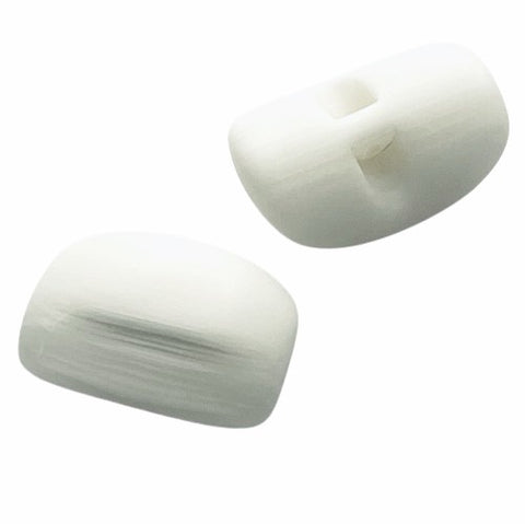 Knebelknopf Hornimitat weiß mit Öse K-30