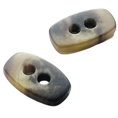 Knebelknopf Hornimitat K-43 beige braun