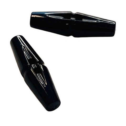 Knebelknopf klassische Form schwarz K-121