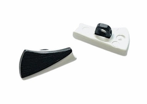 Knebelknopf schwarz weiß K-5sw