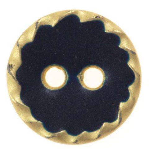Edler Knopf mit goldener Umrandung KBL-32