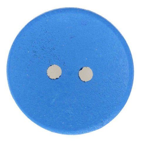 Holz Knopf 2-Loch blau gefärbt HK-190