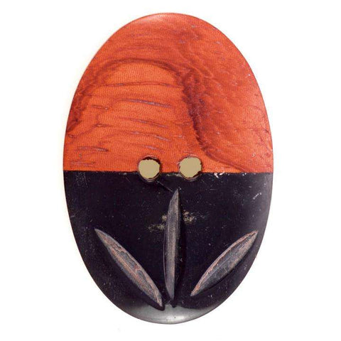 Holz Knopf mit Muster HK-211