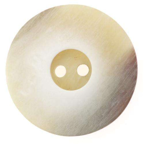 2-Loch Knöpfe Horn Optik in Creme Beige mit Rand KBG-32