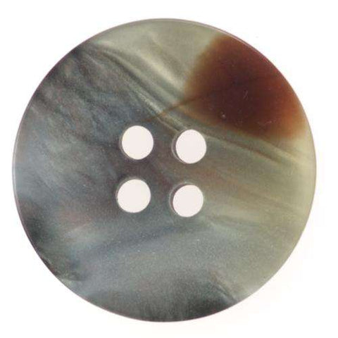 4-Loch Knöpfe Grau Beige meliert Flach leicht transp. KBG-16