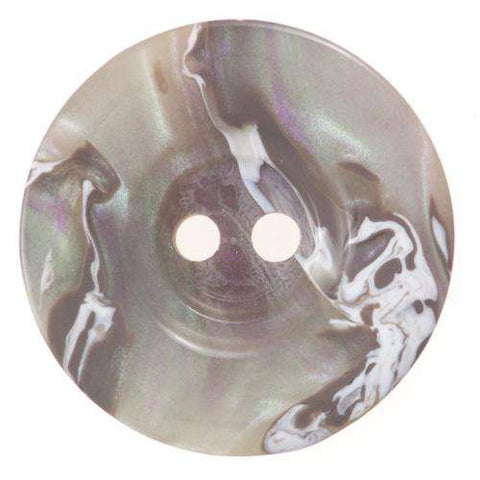 2-Loch Knöpfe Perlmutt Optik Creme Grau meliert KBG-100d