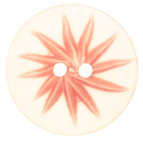 Knopf mit Blütenmotiv durchsichtig KAP-12
