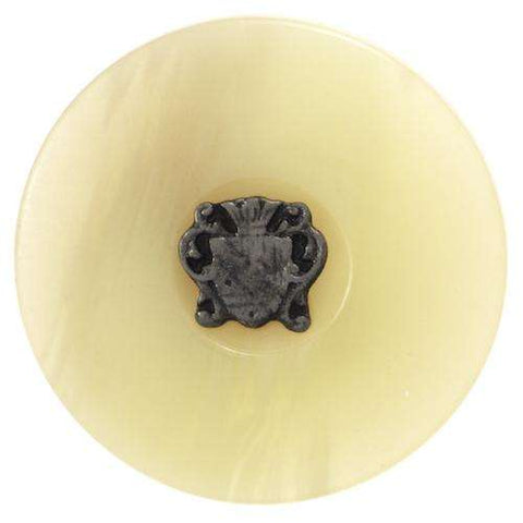 Wappen Knopf mit Öse Metalleinsatz KBG-37