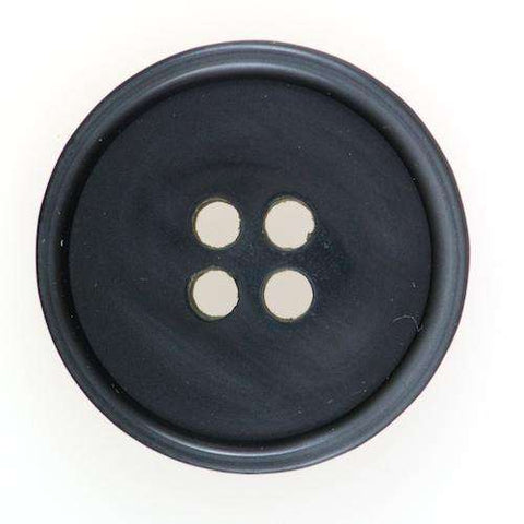 4-Loch Knopf grau KG-67 mit Rand