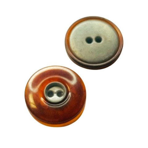 Knopf 2-Loch braun 100-STK KBR-26