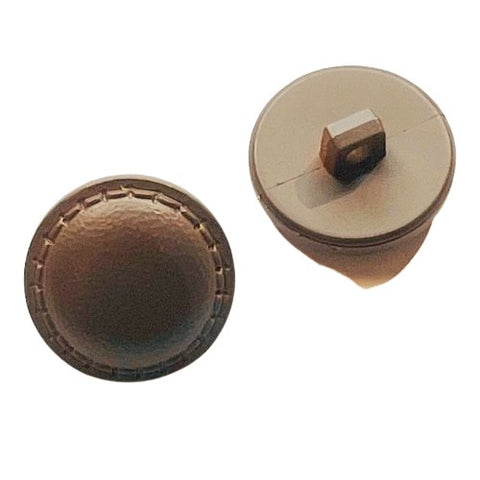 Knopf in Leder-Optik KBR-51br-C
