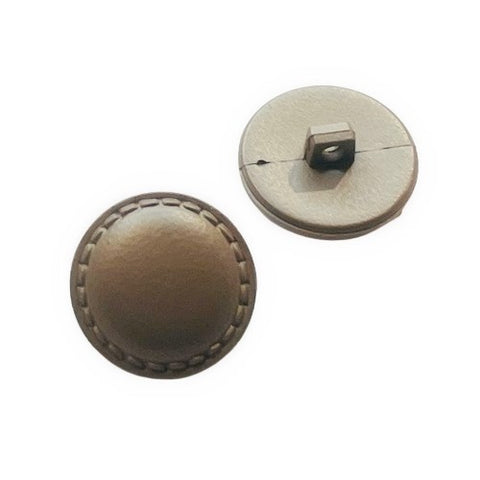 Knopf in Leder-Optik KBR-51br-E