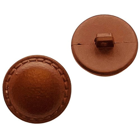 Knopf in Leder-Optik KBR-51robr-A
