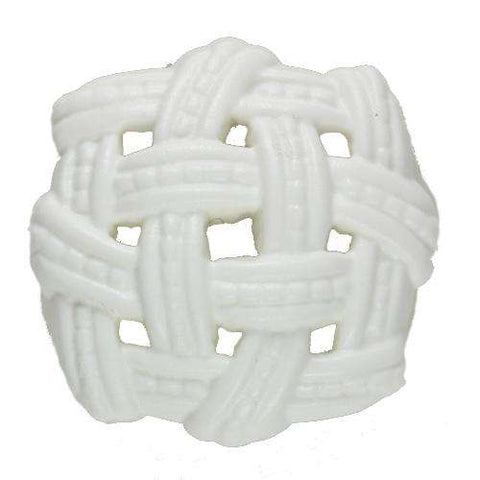 weiße Knoten Knopf KW-17