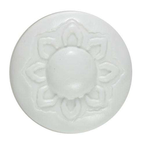 Knopf mit Blumenmotiv KW-73