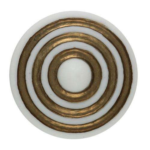 Knopf mit goldener Musterung KW-95