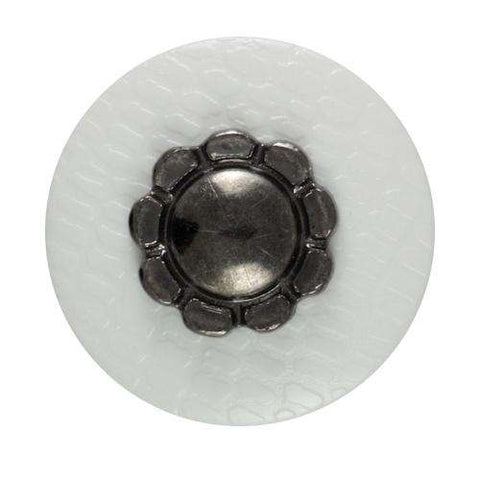 Knopf mit Metallblüte KW-7