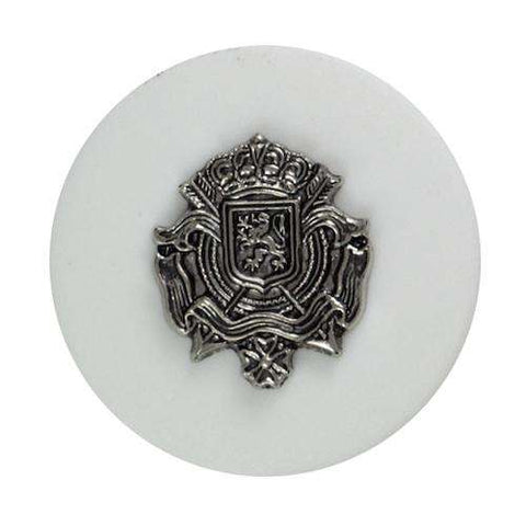 Knopf mit Metallwappen KW-21