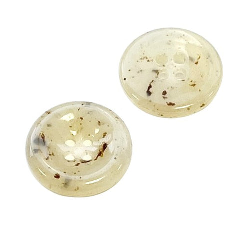 Knopf mit Sprenkeln Natur creme KM-22n