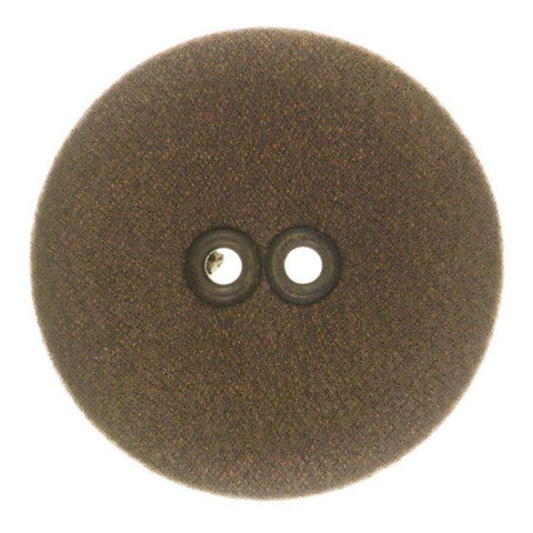 Knopf mit Velourslederimitat Messing LE-12