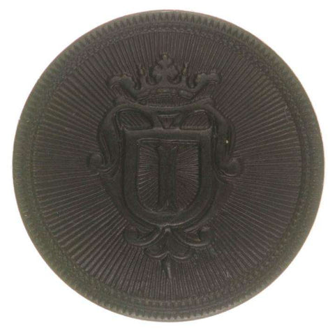 Wappen Knopf mit Öse Messing mk-51schwarz