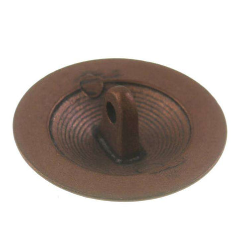 Wappen Knopf mit Öse weiß-kupfer mk-532aku