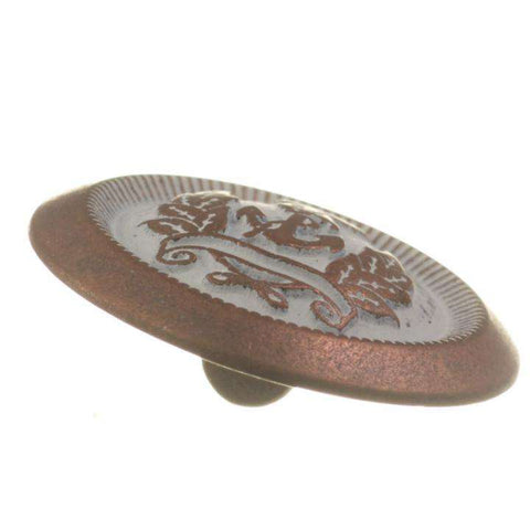 Wappen Knopf mit Öse weiß-kupfer mk-532aku