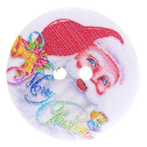 Holz Knopf Weihnachts-Motiv HK-350