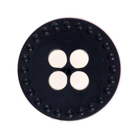 Knöpfe punkte Rand schwarz BL-13schw