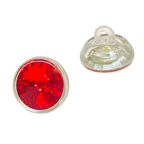 Swarovski Knopf Transparent eingefasster Crystal STS 1770 Li-Siam