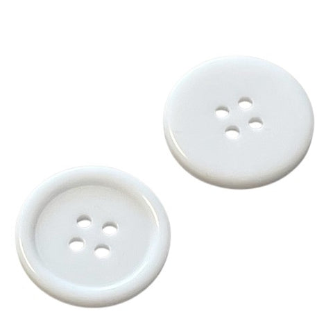 Knopf weiß mit Rand KW-180