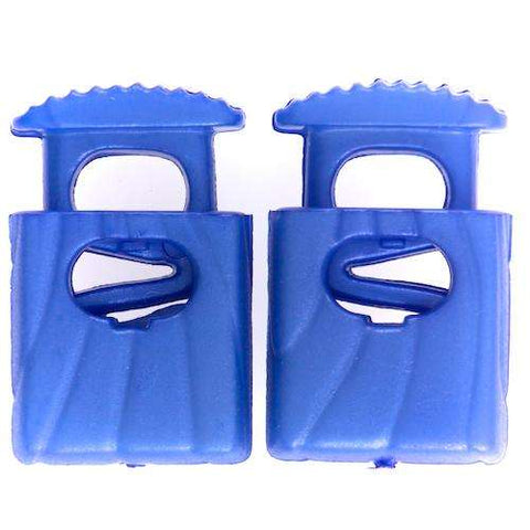 Kordelstopper mit feinem Muster KOST-42blau