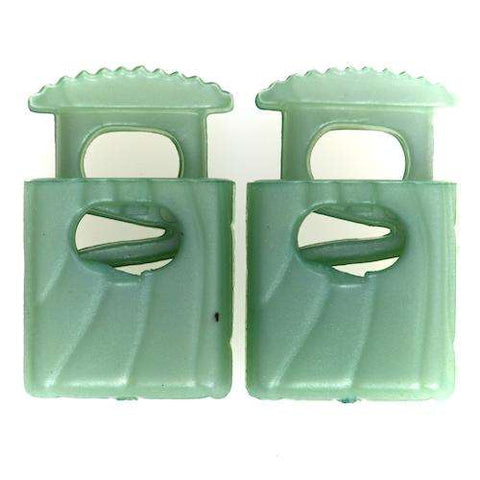 Kordelstopper mit feinem Muster KOST-42hgrue