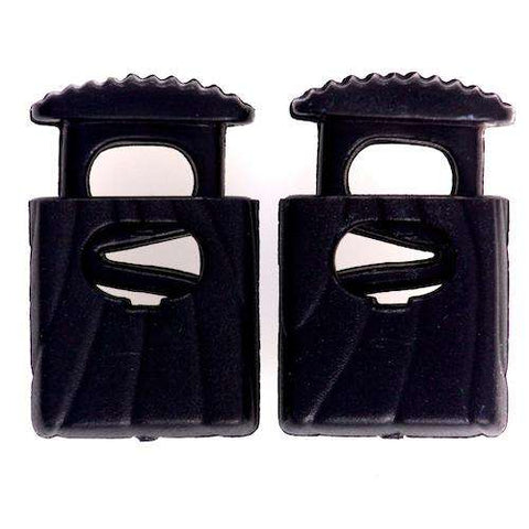 Kordelstopper mit feinem Muster KOST-42schw