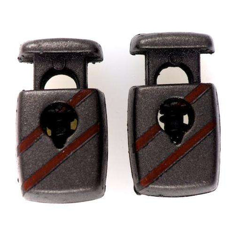 Kordelstopper mit Streifenmuster KOST-20br