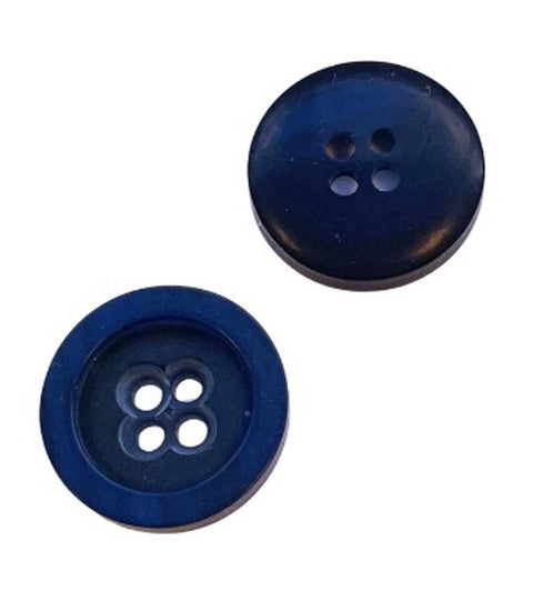 Knopf blau mit Rand kbl-29