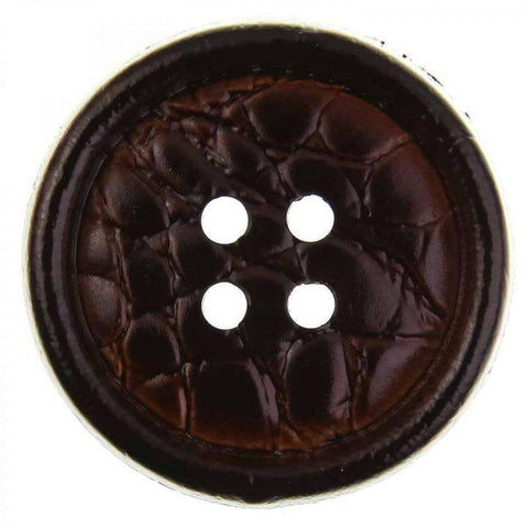Knopf Leder Imitat LE-6 robr