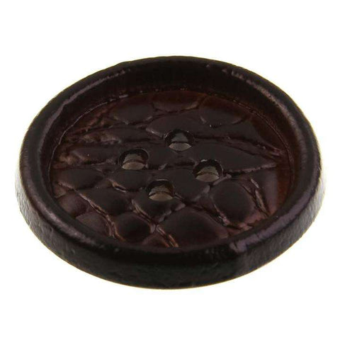 Knopf Leder Imitat LE-6 robr