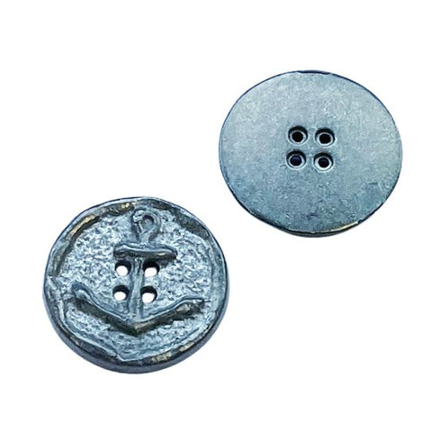Maritimer Metall Knopf Anker MK-368-Stahl