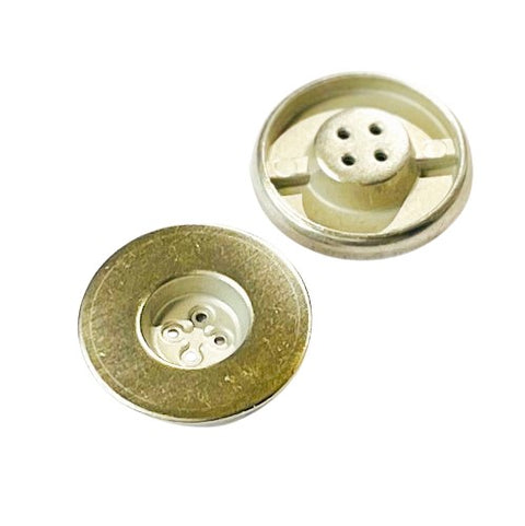 Metall Knopf MK-556-Silber Gold