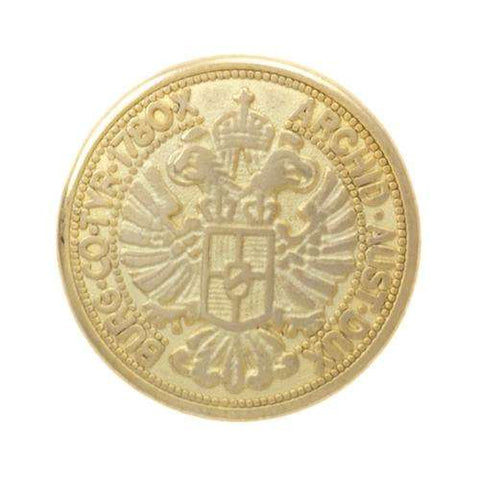Metall Knopf Gold mit Adler MK-08025
