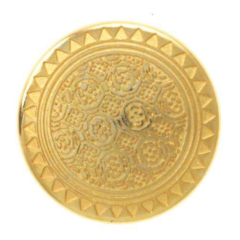 Metallknöpfe Gold mit Öse und feiner Musterung MK-02529g