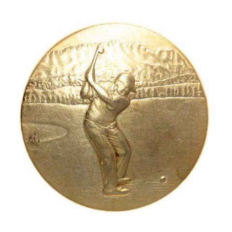 Metallknöpfe Gold mit Öse mit Golfspieler Motive MK-001g