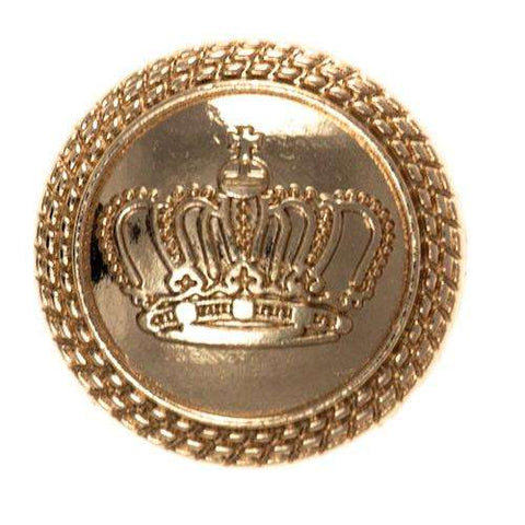 Metallknöpfe Ösen Knopf Gold Krone Wappen MK-10g Krone